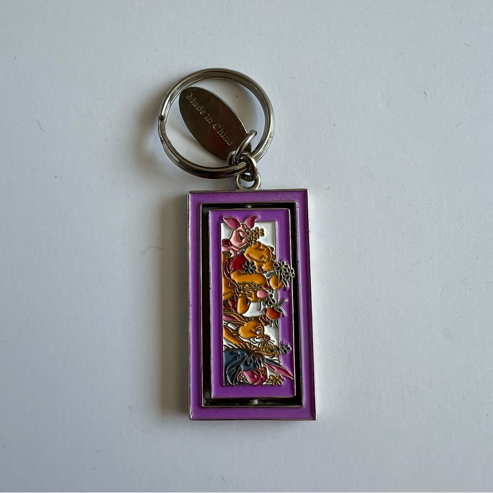 Vintage Disney Spinner Keychain Pooh Bear and Friends - Picture 2 of 9